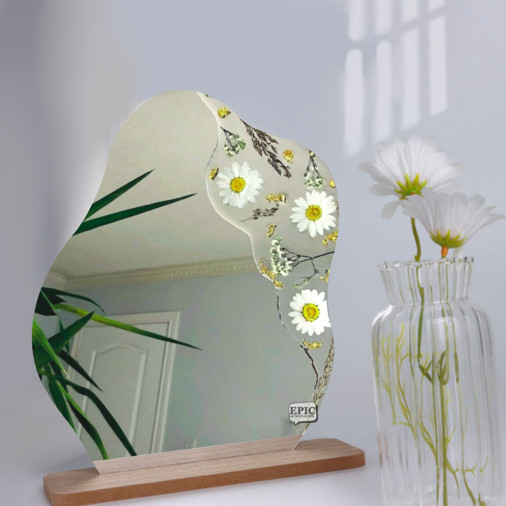 Floral Resin Mirror